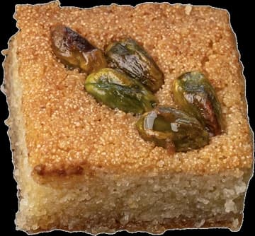 Pistachio Basbousa